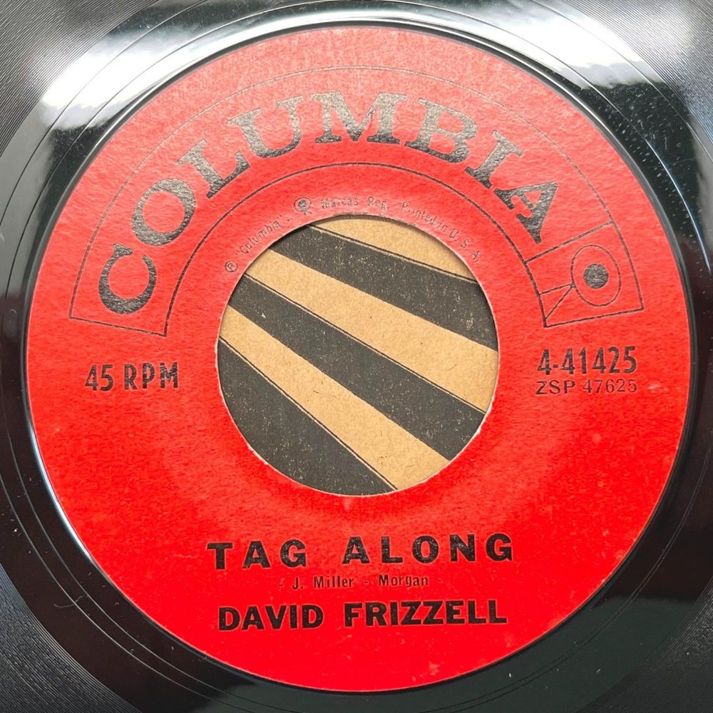 David Frizzell I Hang My Head and Cry / Tag Along 45 Rockabilly Columbia 41425